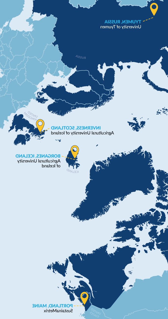 U N E North thematic map